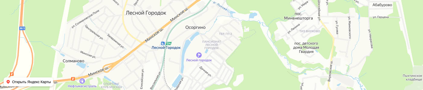 Карта: Лесной городок