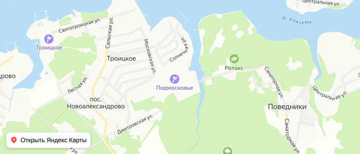 Карта: Подмосковье