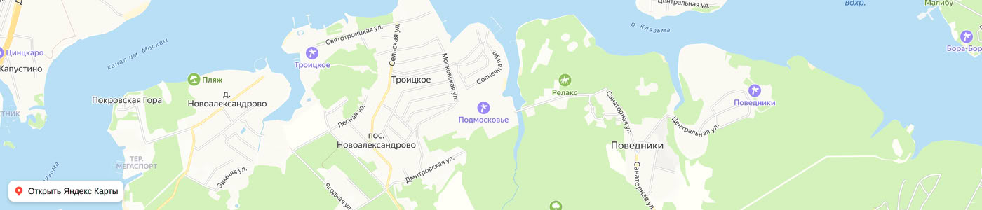 Карта: Подмосковье