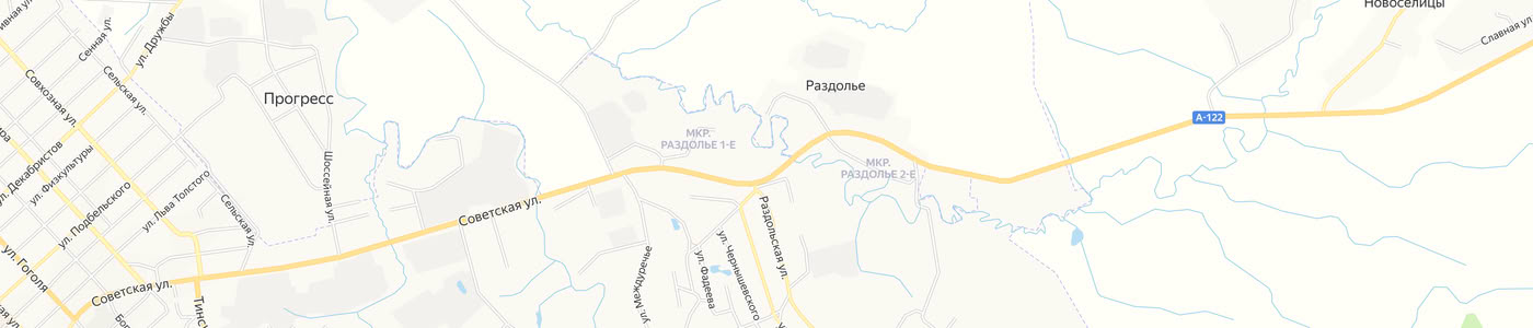 Карта: Раздолье